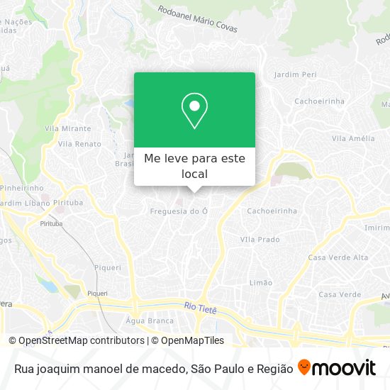 Rua joaquim manoel de macedo mapa