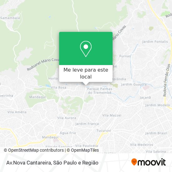 Av.Nova Cantareira mapa