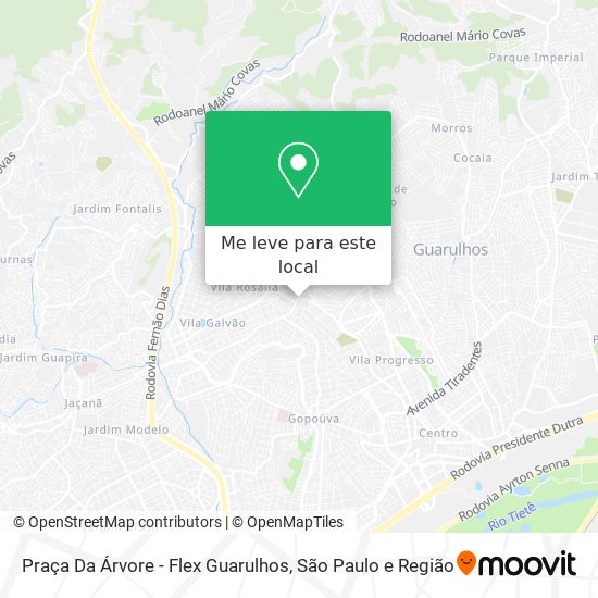 Praça Da Árvore - Flex Guarulhos mapa