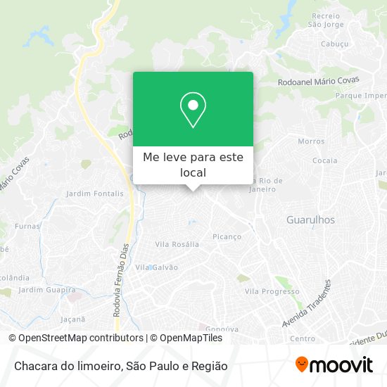 Chacara do limoeiro mapa