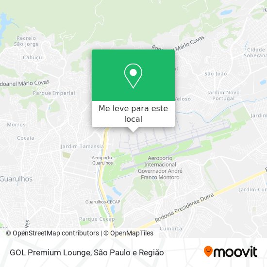 GOL Premium Lounge mapa