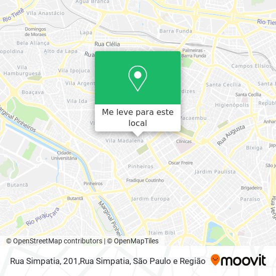 Rua Simpatia, 201,Rua Simpatia mapa