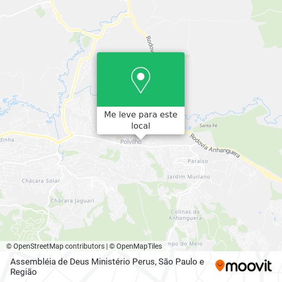 Assembléia de Deus Ministério Perus mapa