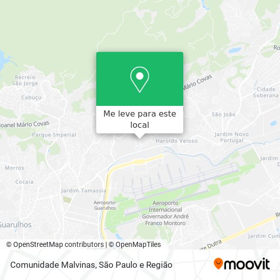Comunidade Malvinas mapa