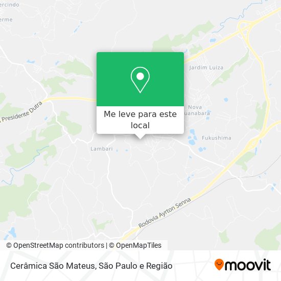 Cerâmica São Mateus mapa