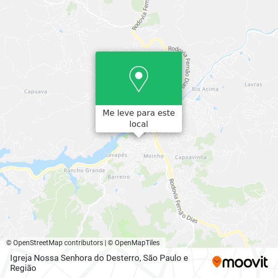 Igreja Nossa Senhora do Desterro mapa