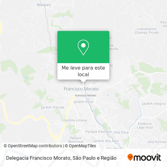Delegacia Francisco Morato mapa