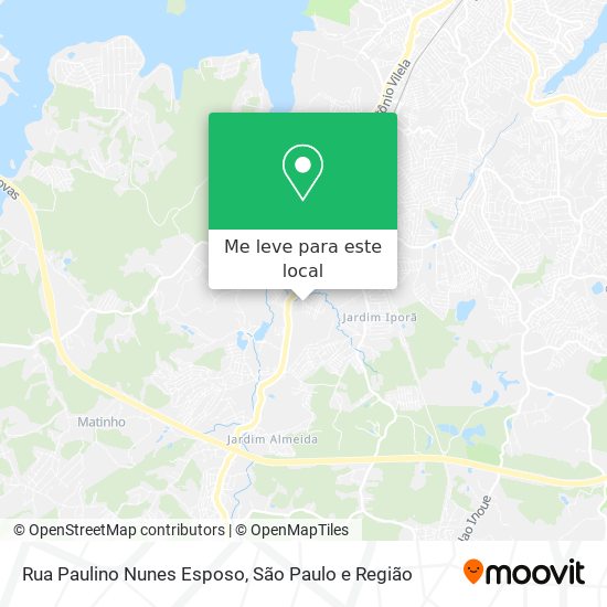 Rua Paulino Nunes Esposo mapa