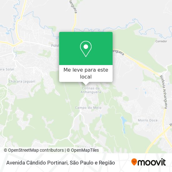 Avenida Cândido Portinari mapa