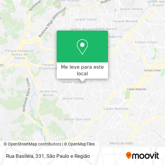 Rua Basiléia, 331 mapa