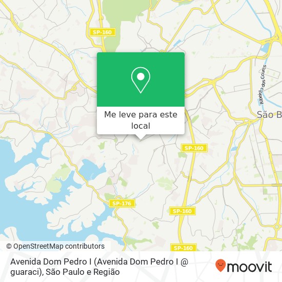 Avenida Dom Pedro I (Avenida Dom Pedro I @ guaraci), Conceição Diadema-SP mapa