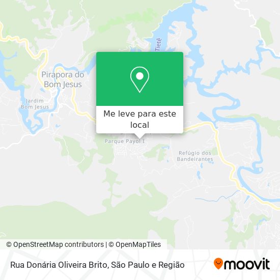 Rua Donária Oliveira Brito mapa