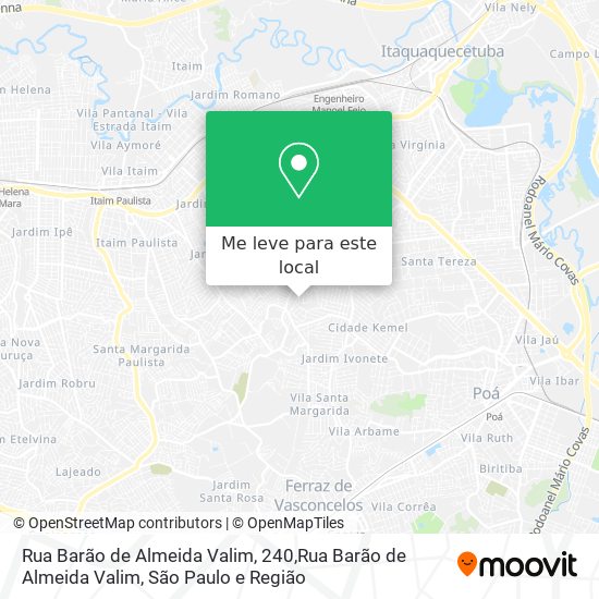 Rua Barão de Almeida Valim, 240,Rua Barão de Almeida Valim mapa