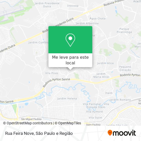 Rua Feira Nove mapa