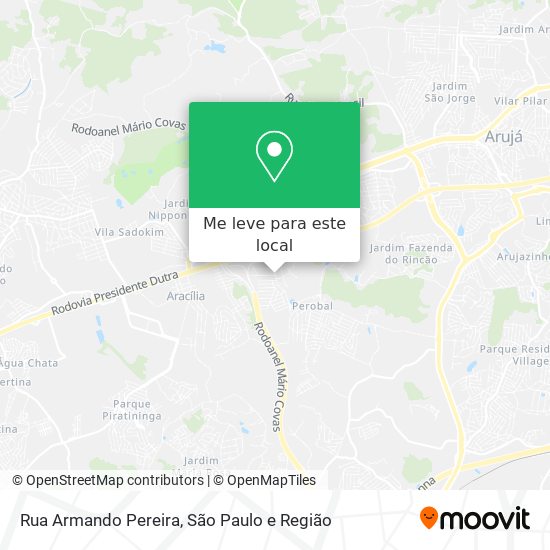 Rua Armando Pereira mapa