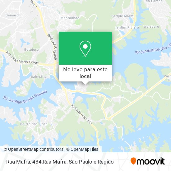 Rua Mafra, 434,Rua Mafra mapa