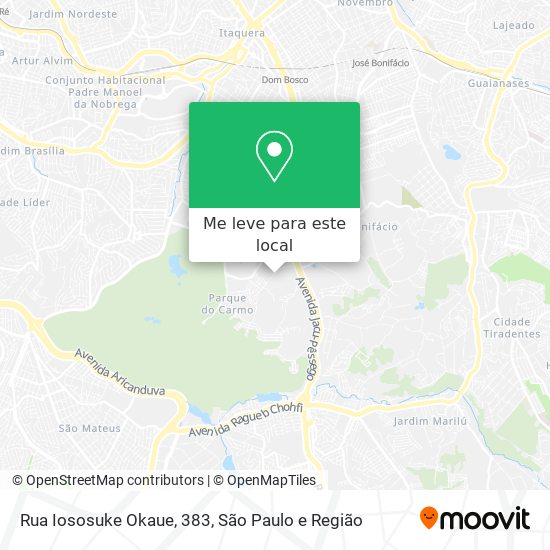 Rua Iososuke Okaue, 383 mapa