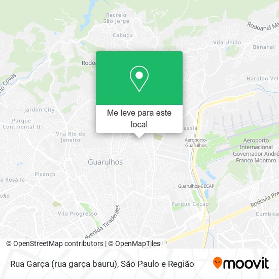 Rua Garça (rua garça bauru) mapa