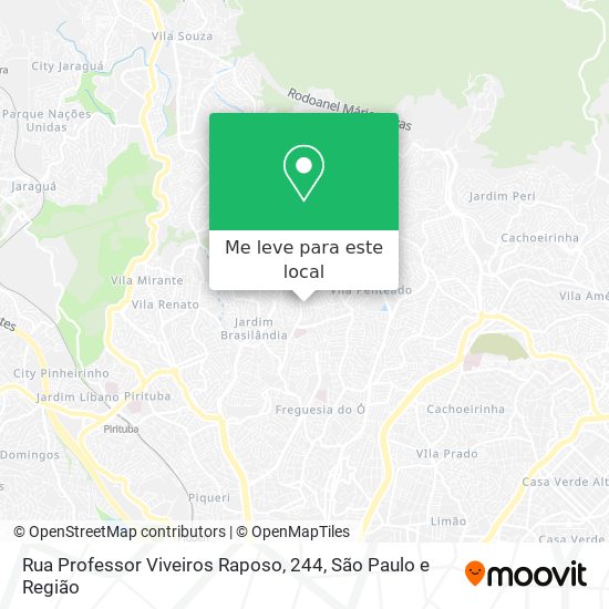 Rua Professor Viveiros Raposo, 244 mapa