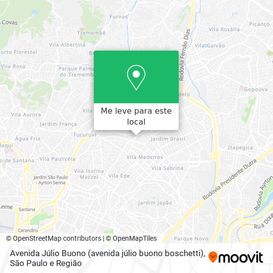 Avenida Júlio Buono (avenida júlio buono boschetti) mapa