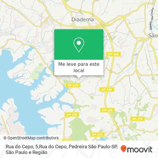 Rua do Cepo, 5,Rua do Cepo, Pedreira São Paulo-SP mapa