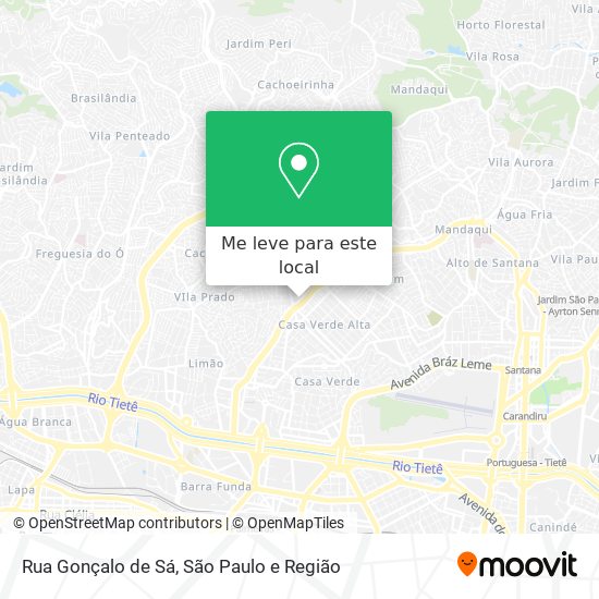 Rua Gonçalo de Sá mapa