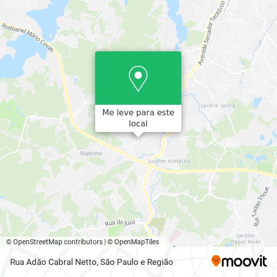 Rua Adão Cabral Netto mapa