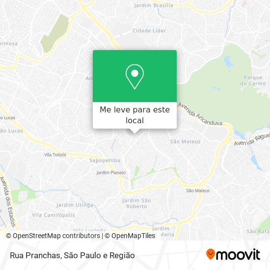 Rua Pranchas mapa