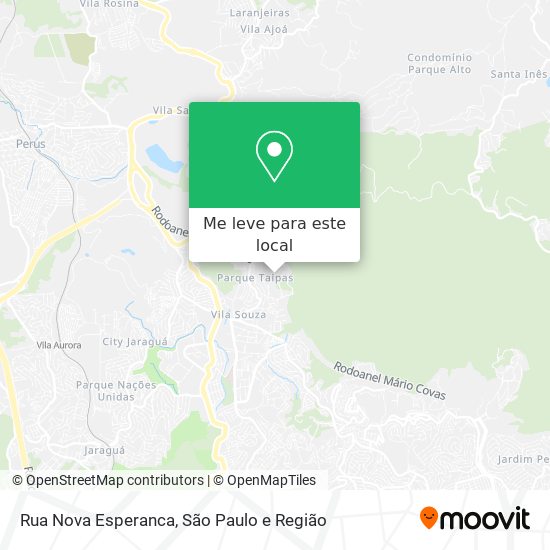 Rua Nova Esperanca mapa