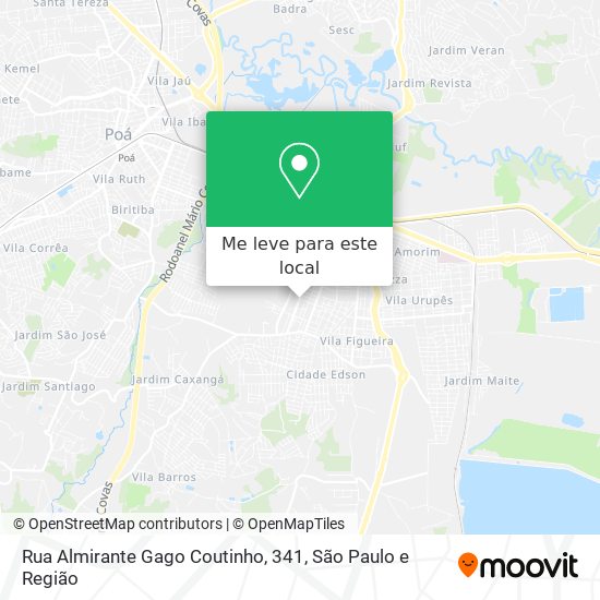 Rua Almirante Gago Coutinho, 341 mapa