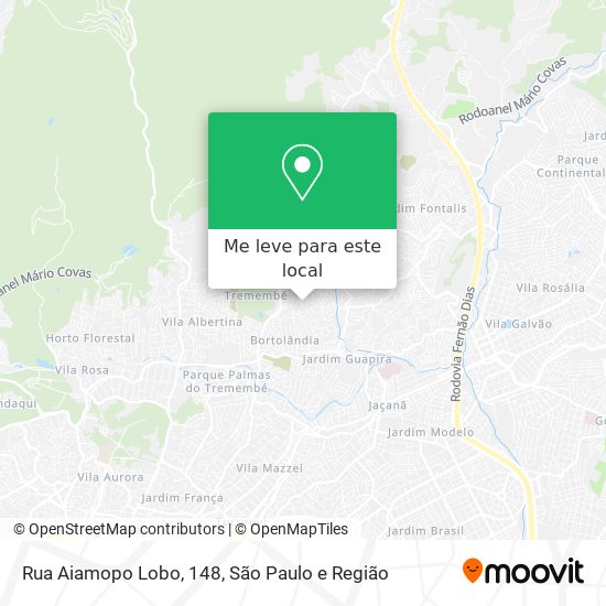 Rua Aiamopo Lobo, 148 mapa