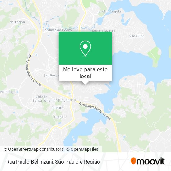 Rua Paulo Bellinzani mapa