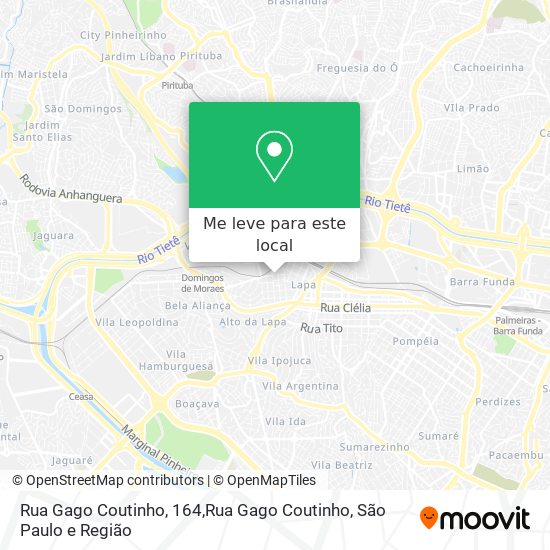 Rua Gago Coutinho, 164,Rua Gago Coutinho mapa