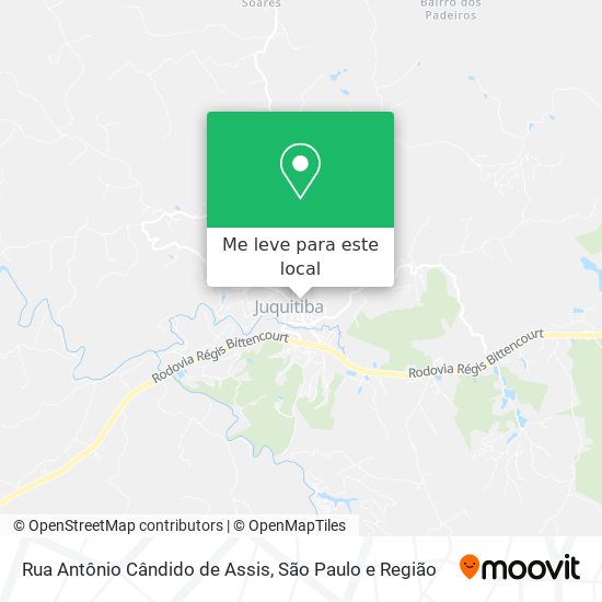 Rua Antônio Cândido de Assis mapa