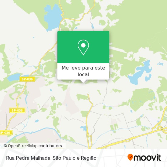 Rua Pedra Malhada mapa