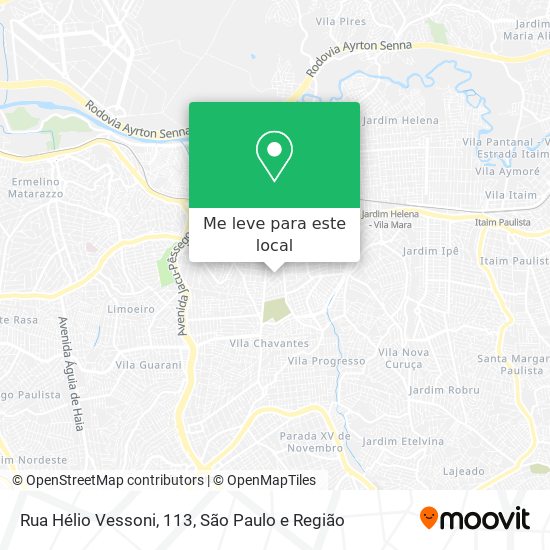 Rua Hélio Vessoni, 113 mapa