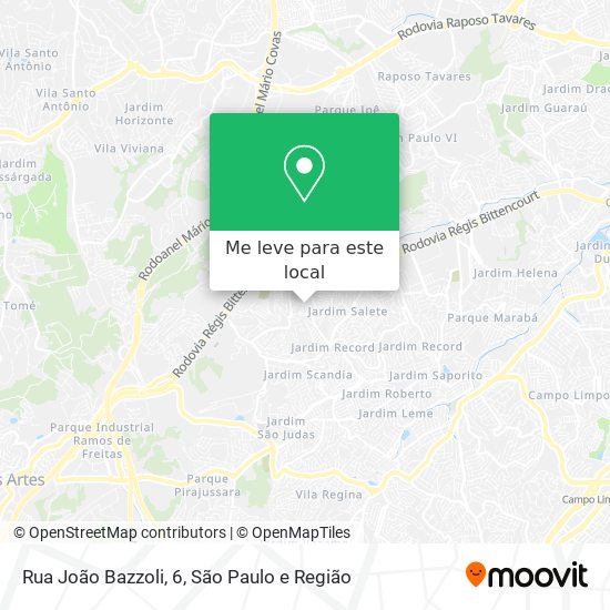 Rua João Bazzoli, 6 mapa