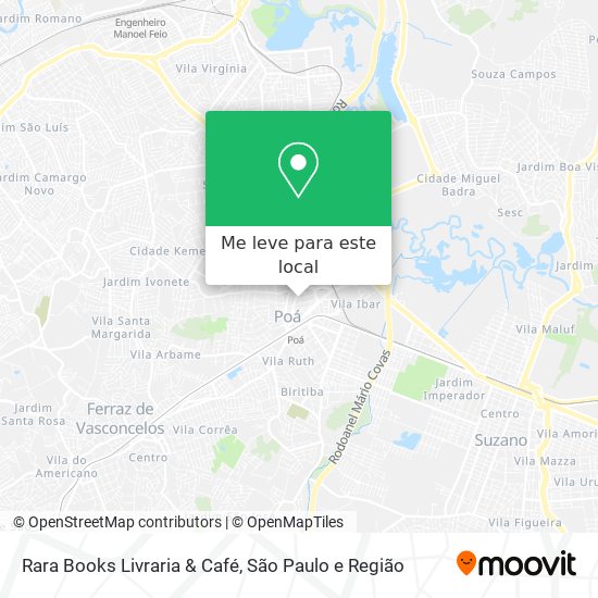 Rara Books Livraria & Café mapa