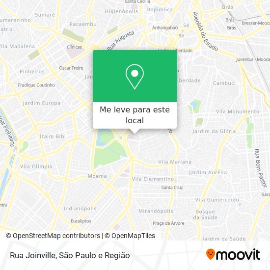 Rua Joinville mapa