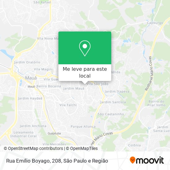 Rua Emílio Boyago, 208 mapa