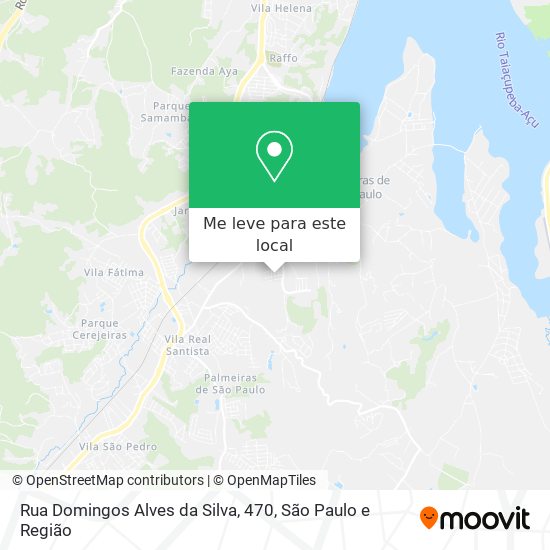 Rua Domingos Alves da Silva, 470 mapa