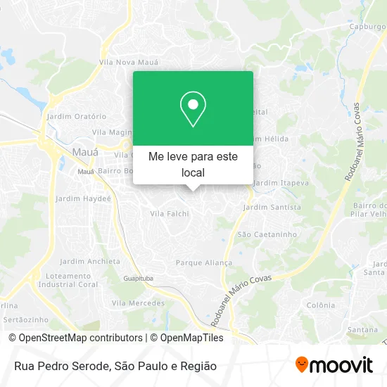 Rua Pedro Serode mapa