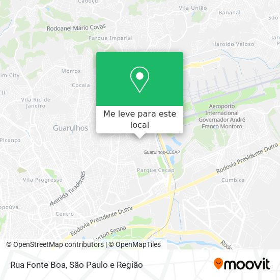 Rua Fonte Boa mapa