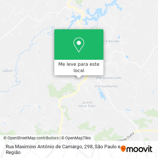 Rua Maximino Antônio de Camargo, 298 mapa