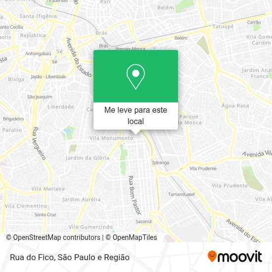 Rua do Fico mapa