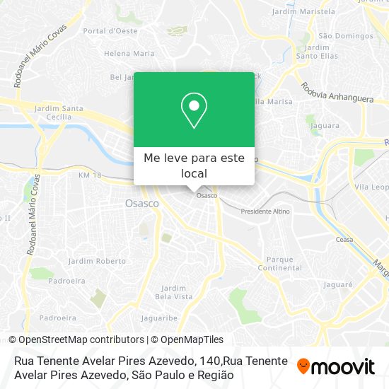 Rua Tenente Avelar Pires Azevedo, 140,Rua Tenente Avelar Pires Azevedo mapa