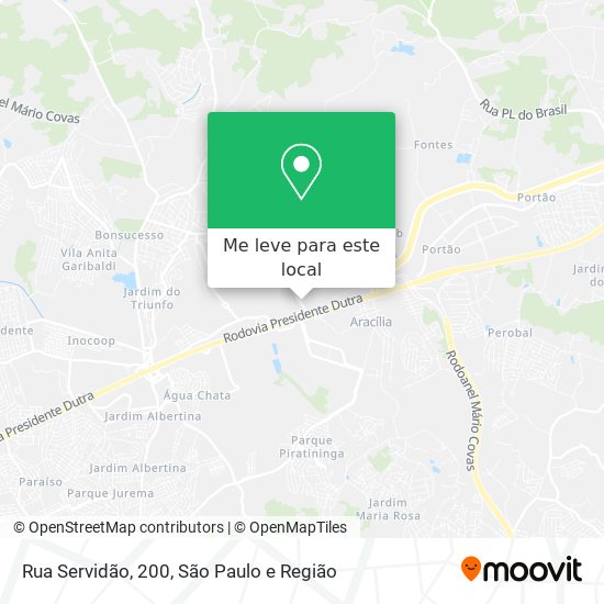 Rua Servidão, 200 mapa