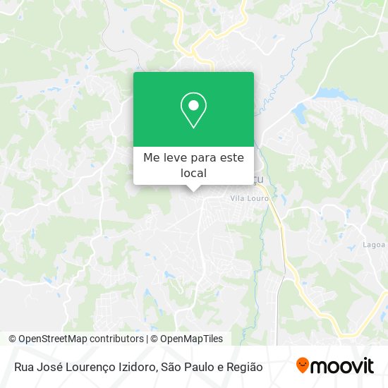 Rua José Lourenço Izidoro mapa