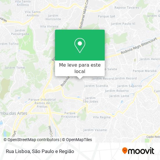 Rua Lisboa mapa