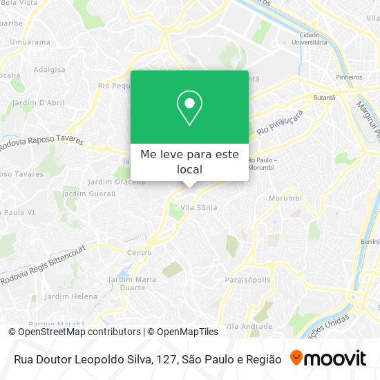 Rua Doutor Leopoldo Silva, 127 mapa